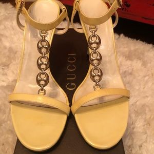 Pre loved Pale Yellow Gucci Heels
